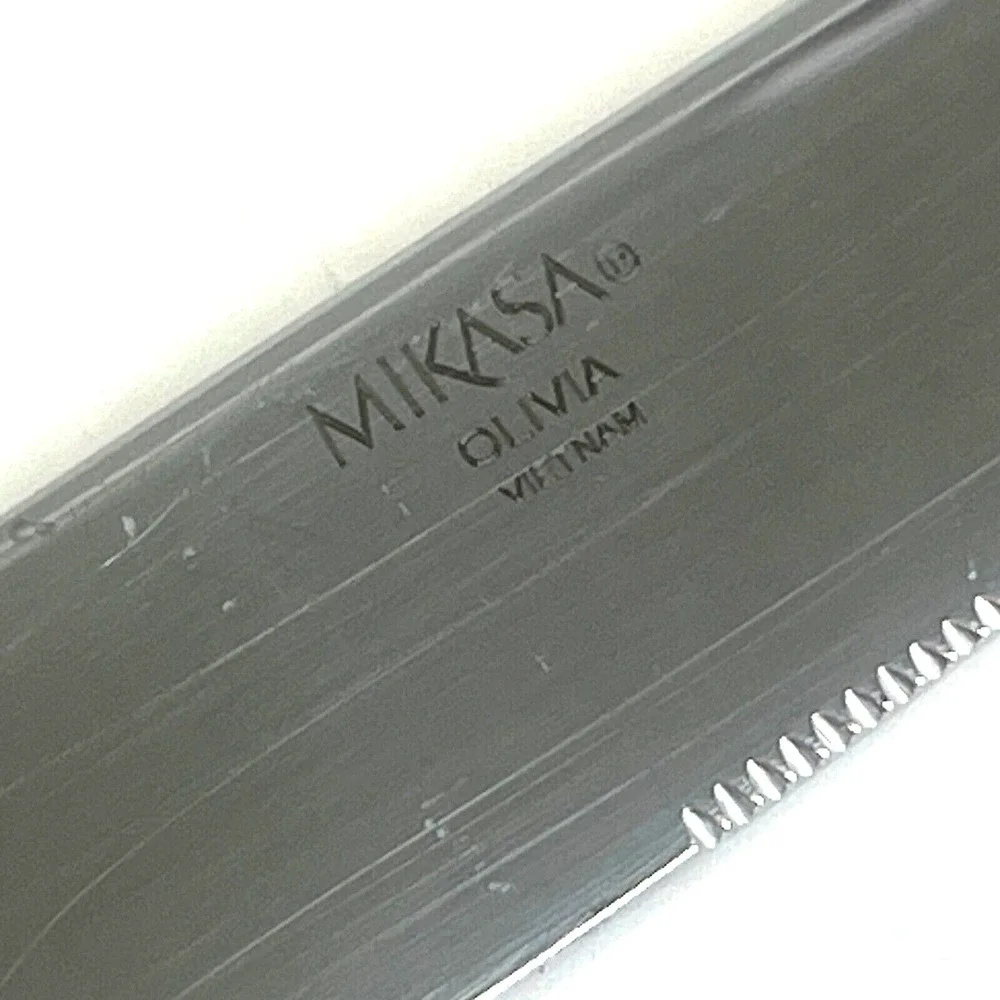 Mikasa Forged Stainless Steel Knife Olivia Satin Silver Tone Flatware Silverware